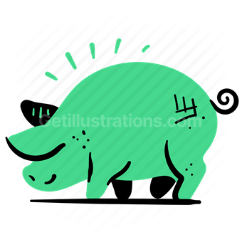 farm, farming, agriculture, pig, animal, wildlife